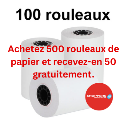 SDM 100 Rouleaux De Papier Thermique 2,25″ x 60′